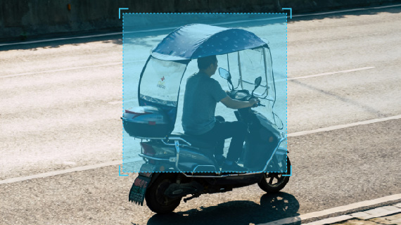 非机动车雨篷识别